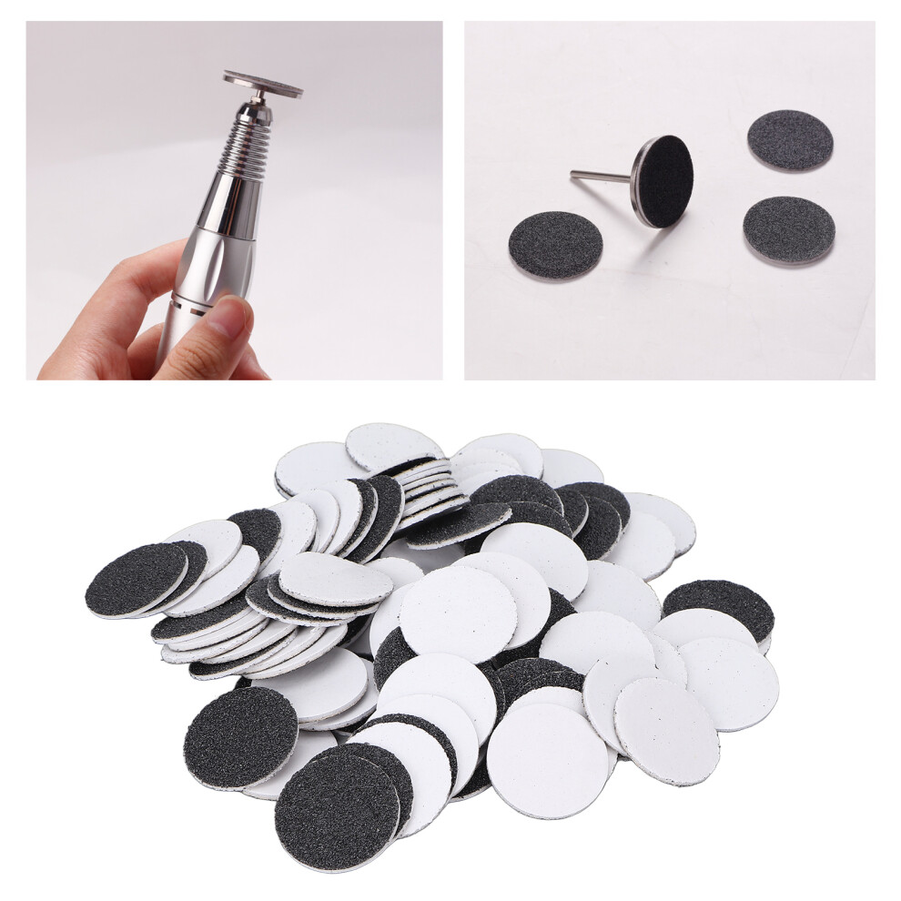 100pcs Feet Grinder Sandpaper Pedicure Tool Sandpaper Electric Callus Remover Accessory120#