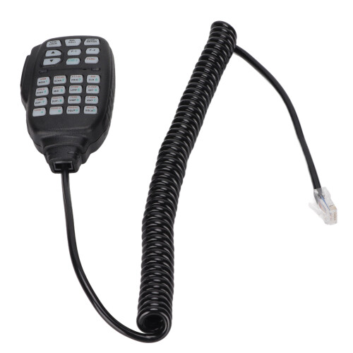 HM-133V 8-pin RJ45 microfono a mano in plastica nera 1