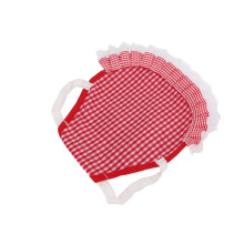 Tablier double Hen 22x23 cm / 8,7x9,1 po Grille rouge SML