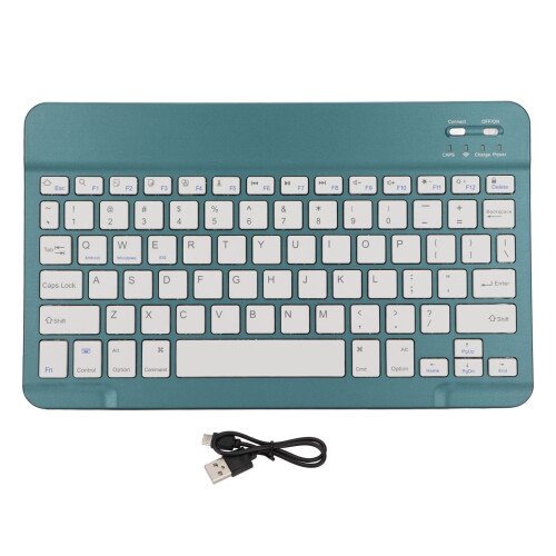 Wireless Keyboard Lock Screen Function Small Portable Stable Connection Long Battery Life Mini Wireless Keyboard for PCCyan 1