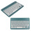 Wireless Keyboard Lock Screen Function Small Portable Stable Connection Long Battery Life Mini Wireless Keyboard for PCCyan 10