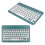 Wireless Keyboard Lock Screen Function Small Portable Stable Connection Long Battery Life Mini Wireless Keyboard for PCCyan 8