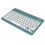 Wireless Keyboard Lock Screen Function Small Portable Stable Connection Long Battery Life Mini Wireless Keyboard for PCCyan 15