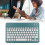 Wireless Keyboard Lock Screen Function Small Portable Stable Connection Long Battery Life Mini Wireless Keyboard for PCCyan 14