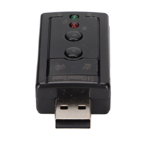 Tarjeta de sonido virtual USB 7.1 con puertos de micrófono de 3,5 mm