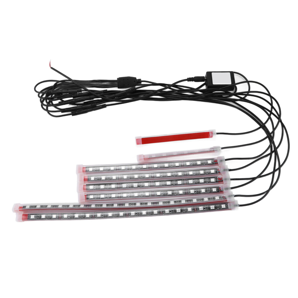 Motorcycle RGB Ambient Light APP Bluetooth Remote Control 12V 8 LED Stripes Modification