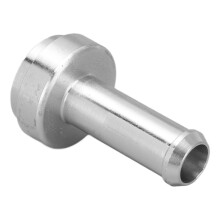 Nippo per tubo con codolo a barb da saldare, 3/8 di pollice, in alluminio, universale.