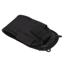Porta walkie-talkie in nylon nera 5,9 x 3,15 x 2 pollici