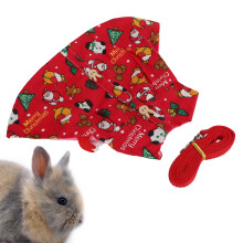Laisse et gilet pour lapin, taille M, réglable, en corde respirante