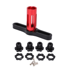 4 Stück 17 mm Sechskantmuttern für 1/10 RC-Auto-Radnaben Schwarz