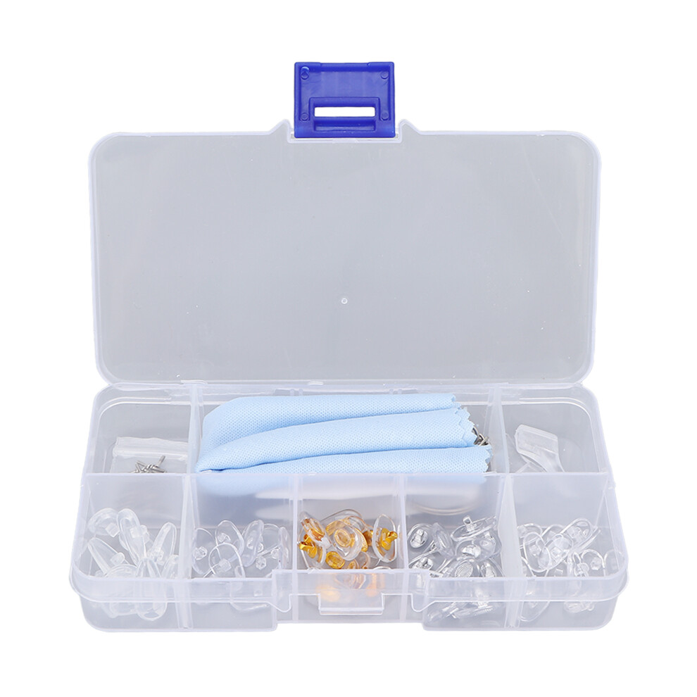 Silicone Eyeglass Nose Pads Safe Odorless Anti Slip Flexible Eye Glass Repairing Kit for Most Glasses