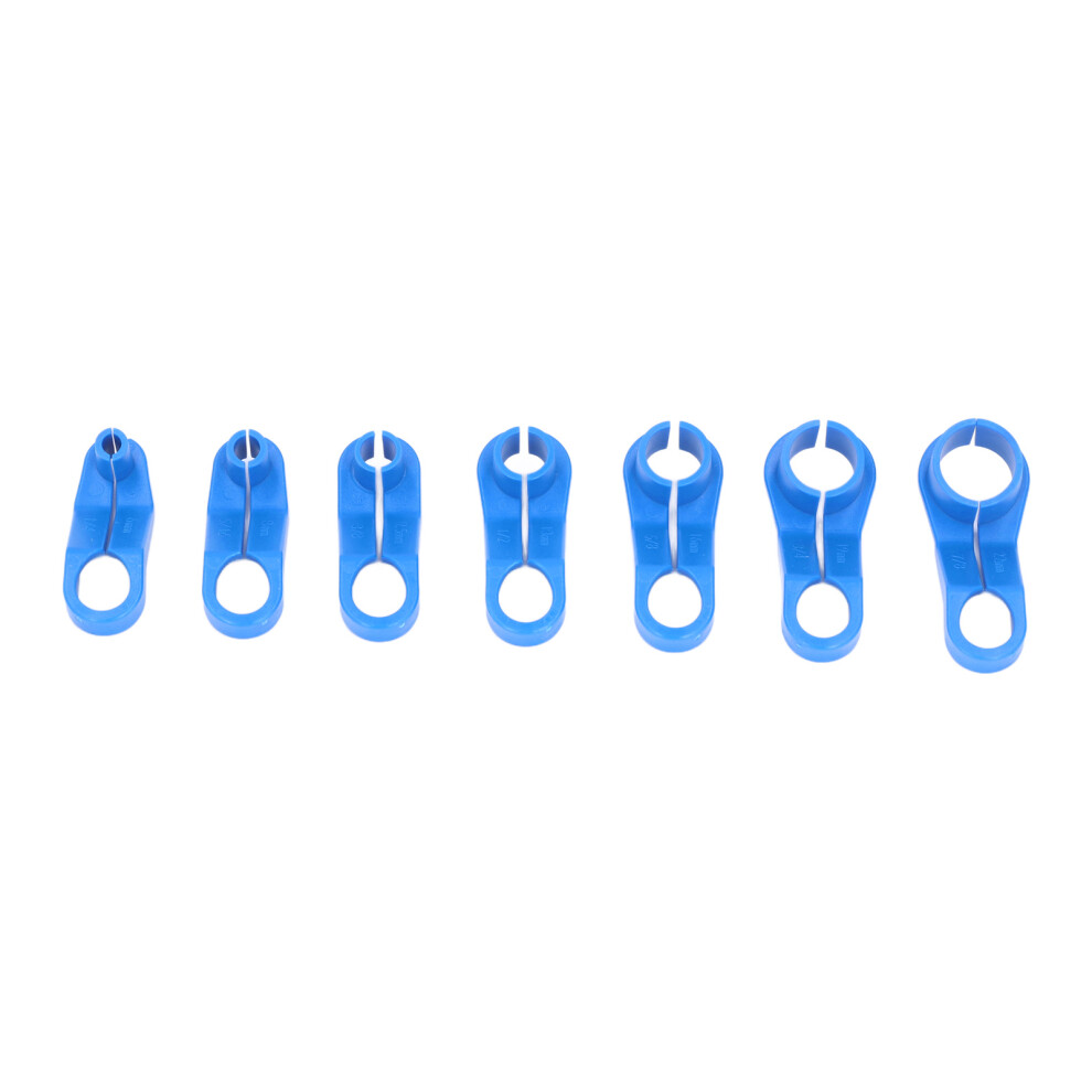 7Pcs Ac Fuel Line Disconnect Tool Set 7 Sizes Abs Angled Removal Tools For Vehicles Blue 7601321972668