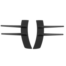 Alettoni universali per auto, 2 pezzi, ABS nero lucido, spoiler paraurti anteriore