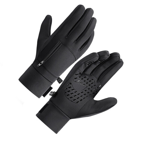 Guanti impermeabili da uomo - touchscreen (M/L/XL, Nero)