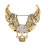 Broche de calavera perforada, Oro antiguo, 4,9 x 4,3 cm 11