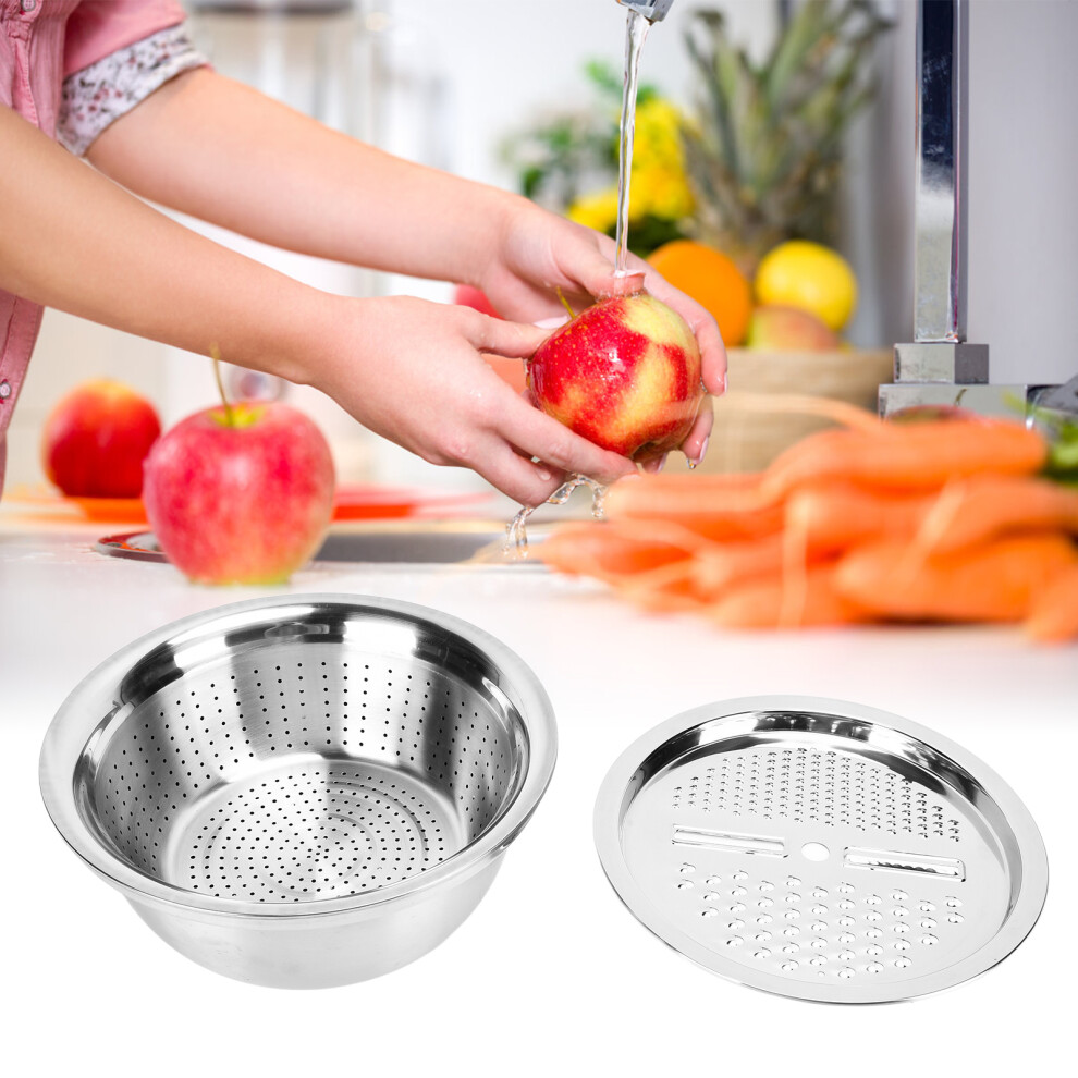 304 Stainless Steel Drain Basin 3 In 1 Set Vegetable and Fruit Cut Kneading Basin Cutting Plate Rice Sieve Pot-image-OPC-PHVVKG7-NEW