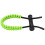Correa de muñeca para arco compuesto verde, 87 g, ajustable 2