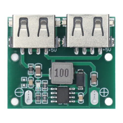 Régulateur DC-DC Buck 28x33x8mm 3 A 5,2 V Noir 1