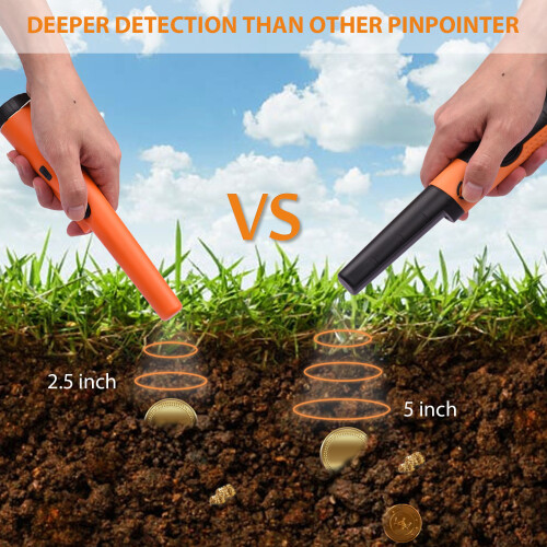 Pinpointer IP68 9V 4,024,0 cm Arancione/Nero 12kHz 1