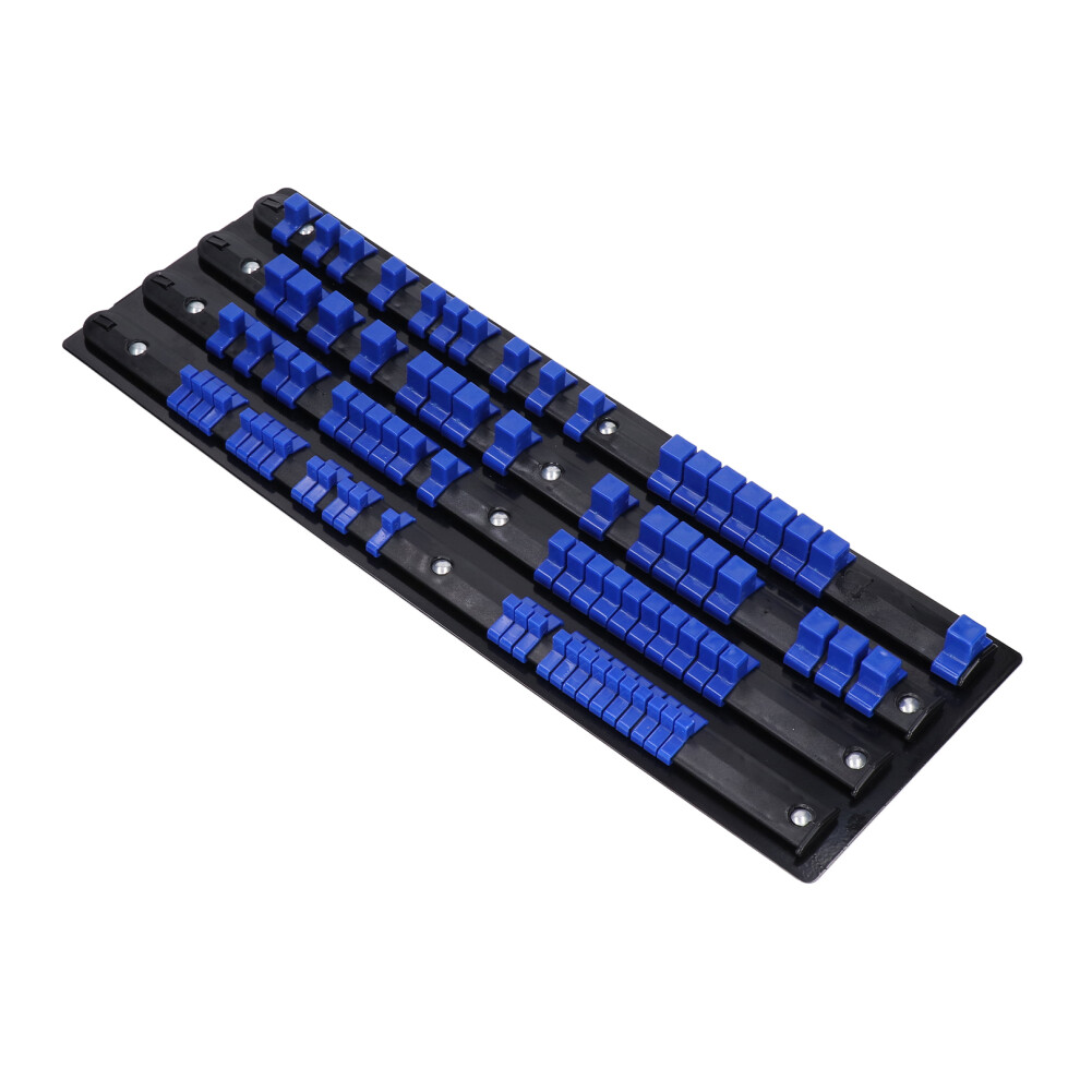 Socket Organizer Multifunctional 80Pcs Sockets Holder Storage Rack With Spring Ball Bearing 7611321976122