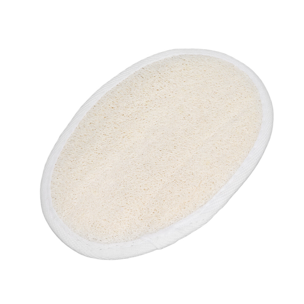Loofah Pad Exfoliating Cleaning Soft Bathing Sponge Scrubber with Elastic Band for Facial Body