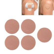 5 parches adhesivos para sensor - algodón, 7,5 cm