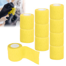 10 pièces de bandage élastique 5 cm x 450 cm jaune