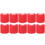 10 vendajes rojos desechables autoadhesivos de 5x450cm 2