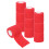 10 vendajes rojos desechables autoadhesivos de 5x450cm 1
