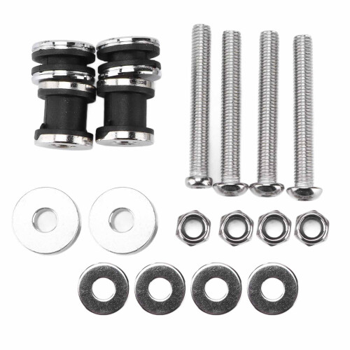 Motorcycle Backrest Sissy Bar Detachable Docking Hardware Kit Replacement for FXST FXSTB 1987‑1999 1