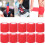 10 vendajes rojos desechables autoadhesivos de 5x450cm 14