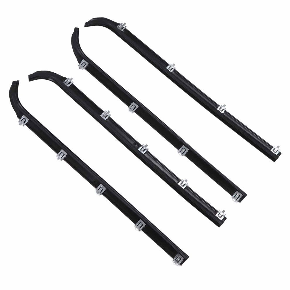 4Pcs Window Sweep Felts Seals Amâ41543318 Weatherstrip Kit Replacement For F150 Truck 1987Â96 3781321977994