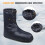 Lixada Winter Down Booties Socks Warm Soft Windproof Mid Sleeping Slippers with Adjustable Drawstring for Camping Backpacking Sleeping Bag 2