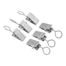 100Pcs Curtain Clips Premium Metal Sturdy Durable Rustproof Wide Application Metal Clips for Home Party DecorationClosed Clips