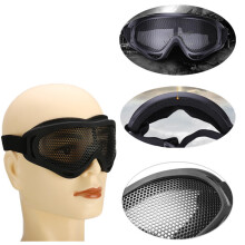Lunettes à mailles X400 Anti-buée 1 paire Noires 18x8 cm