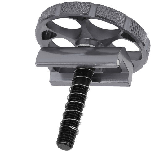 Aluminium Hingle Boucle en C 60x54mm 40g Titane 2