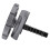 Aluminium Hingle Boucle en C 60x54mm 40g Titane 15