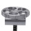 Aluminium Hingle Boucle en C 60x54mm 40g Titane 12