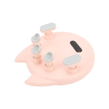 Allenatore di dita per pianoforte ABS+Silicone Rosa