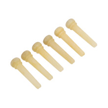 BF-LTG10 6 pièces Chevilles de guitare en os de bœuf jaune/blanc