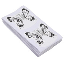 Formes de nail art 100 pièces Modèles carrés et papillons pour ongles en acrylique et en gel