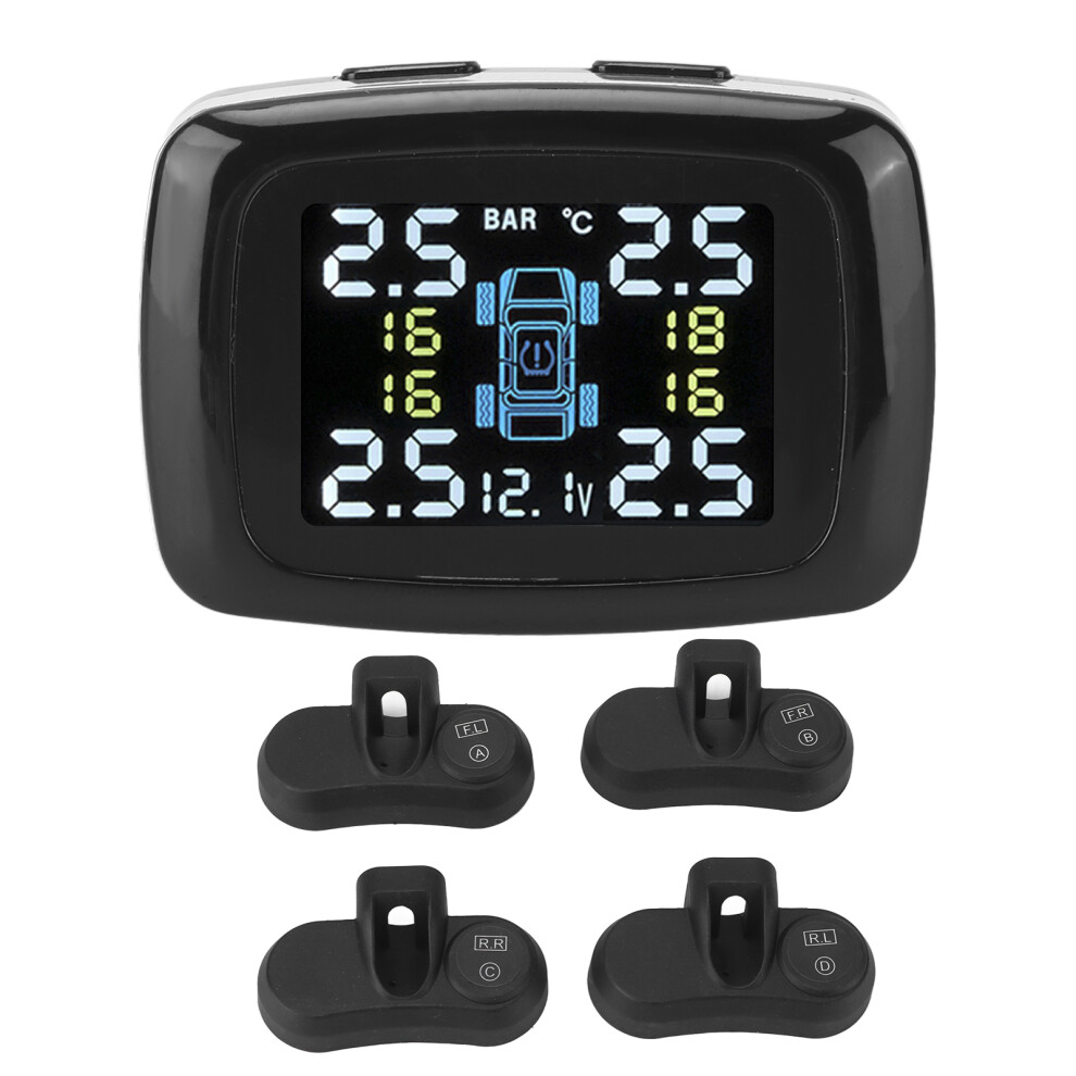 Smart Tpms Cigarette Lighter Tire Pressure Monitoring Alarm System With 4 Internal Sensors 9371321981080