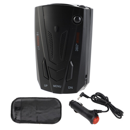 Détecteur de radar V7 Black ABS 12 V système d'alarme automobile 1