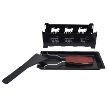 Griglia Rettangolare per Raclette al Formaggio con Manico Nero per una Cottura Facile
