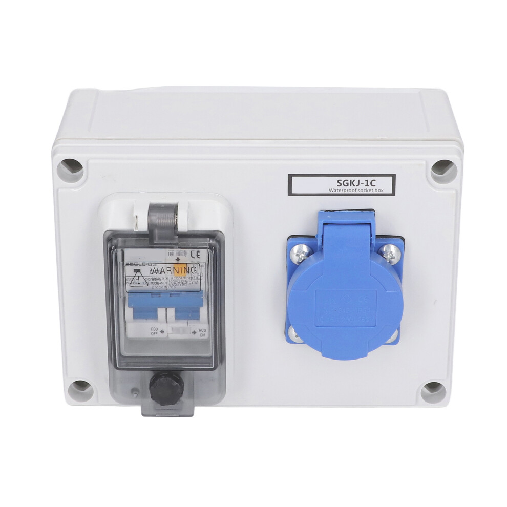 Power Socket Wall Mount Electrical Outlet Box German Standard 200Â250V With 230V 40A 1P+N Rcd 4011321983091