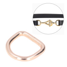 50 Stück Goldene Eisen-D-Ringe für DIY-Taschen, Schlüsselanhänger & Accessoires