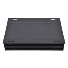 Boîte divisée en aluminium 6063-T5, 25x84x100 mm, noir mat