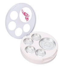 Piastra vuota per ombretti 5-scomparti ABS vassoio per palette fai-da-te