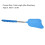 5 pezzi pala antimosche blu leggera flessibile 65 cm 5