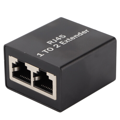 Splitter Ethernet RJ45 Alluminio Uno-a-Due 2-Port 1